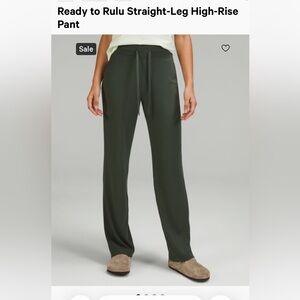 Lululemon Athletica Ready to Riley high rise Pants in dark forest green